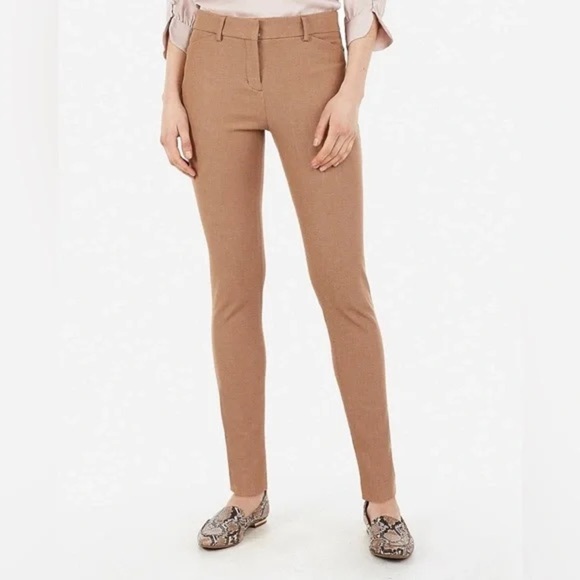 Express Camel Editor Slacks Trousers - Picture 1 of 9